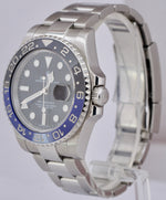 MINT Rolex GMT-Master II Batman Blue Black Ceramic 40mm Watch 116710 BLNR CARD