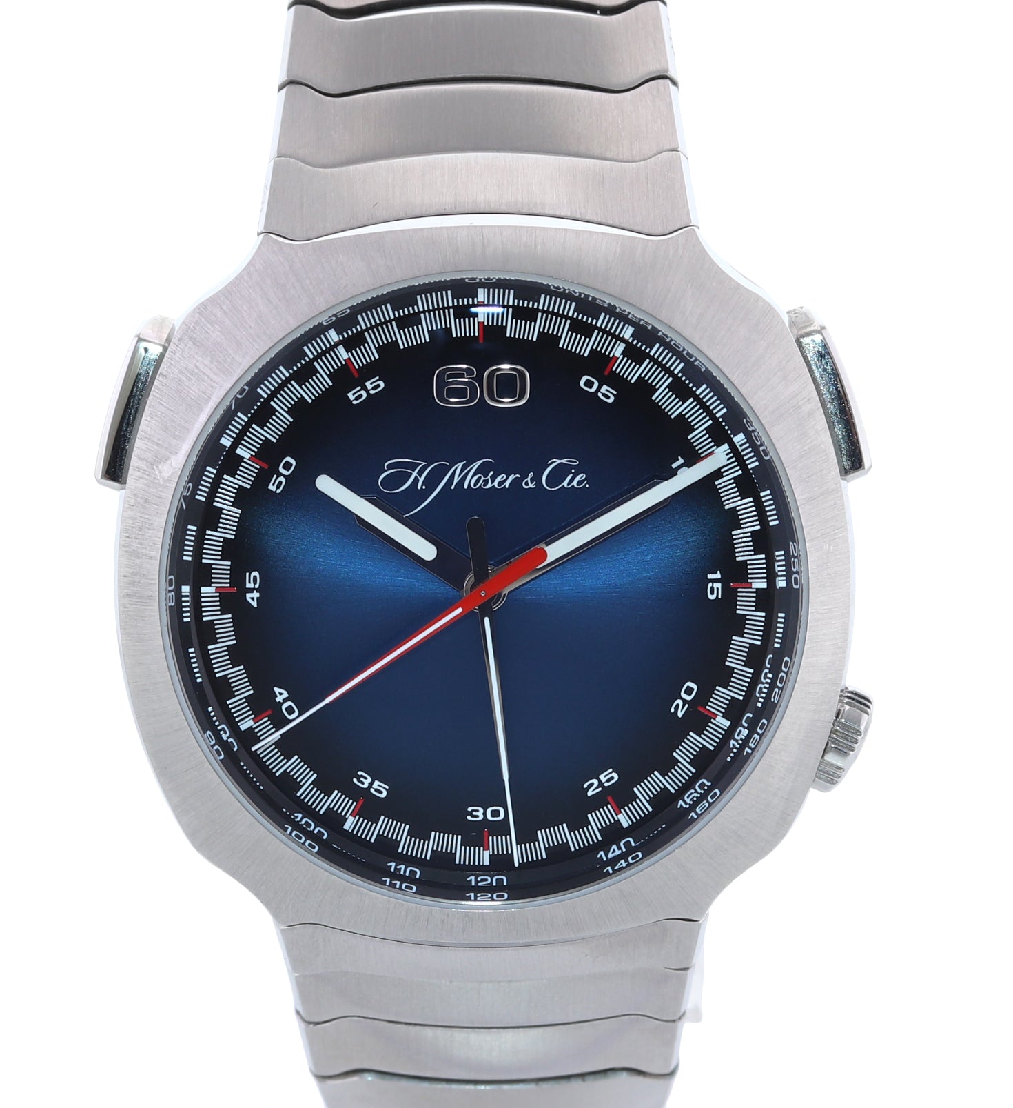 2022 PAPERS H. Moser & Cie. Flyback Streamliner Chrono 42mm Blue 6902-1201 Watch