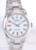 MINT PAPERS Rolex Milgauss 116400 Orange White 40mm Steel Anti-Magnetic Watch