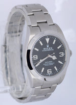 MINT 2018 Rolex Explorer I Black 3-6-9 FULL LUME 39mm 214270 Stainless Watch