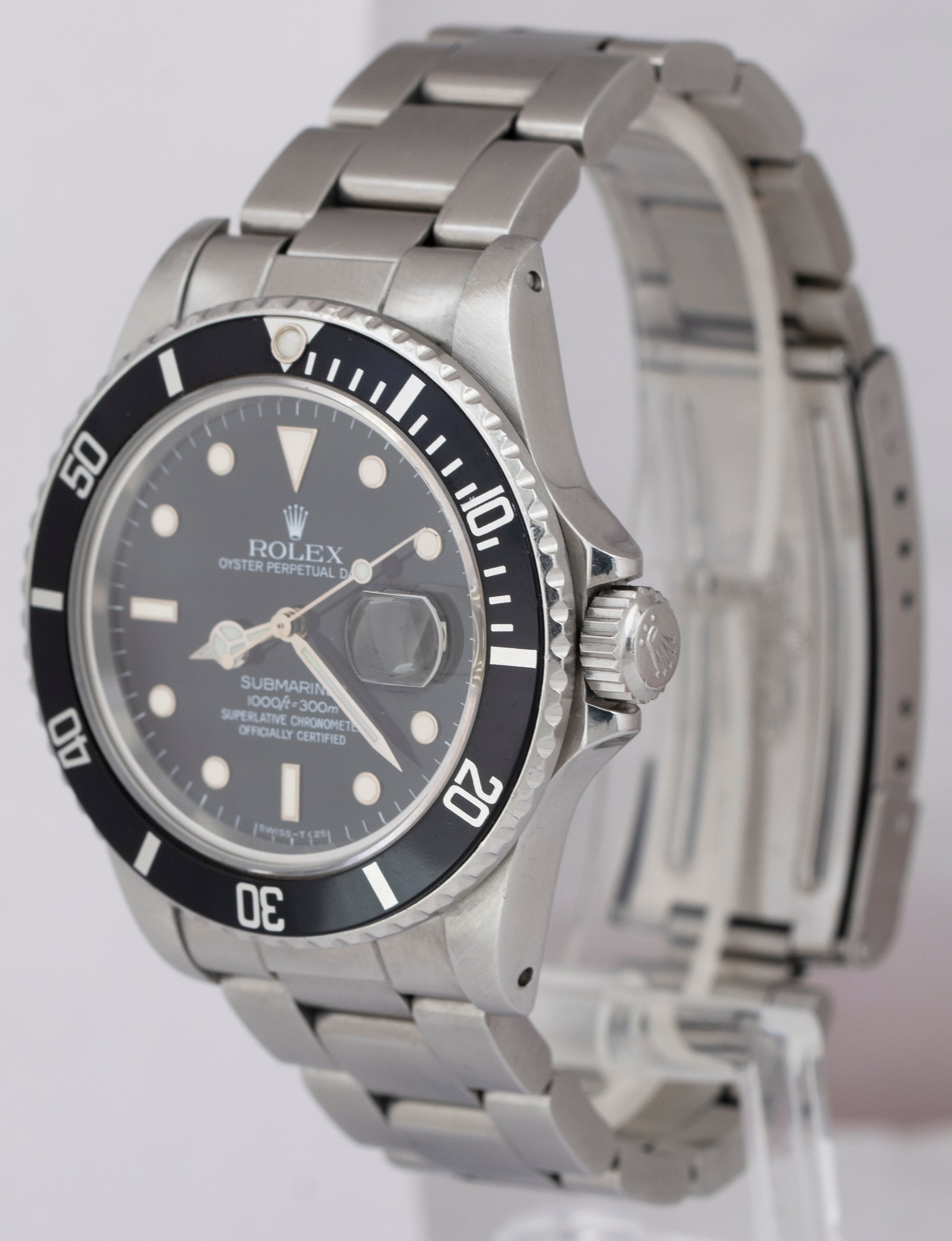 1984 Rolex Submariner Date PATINA Stainless Steel 40mm Automatic Watch 16800 B+P