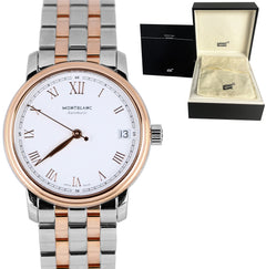 Mont Blanc Tradition 18k Rose Gold Stainless Two Tone 37mm