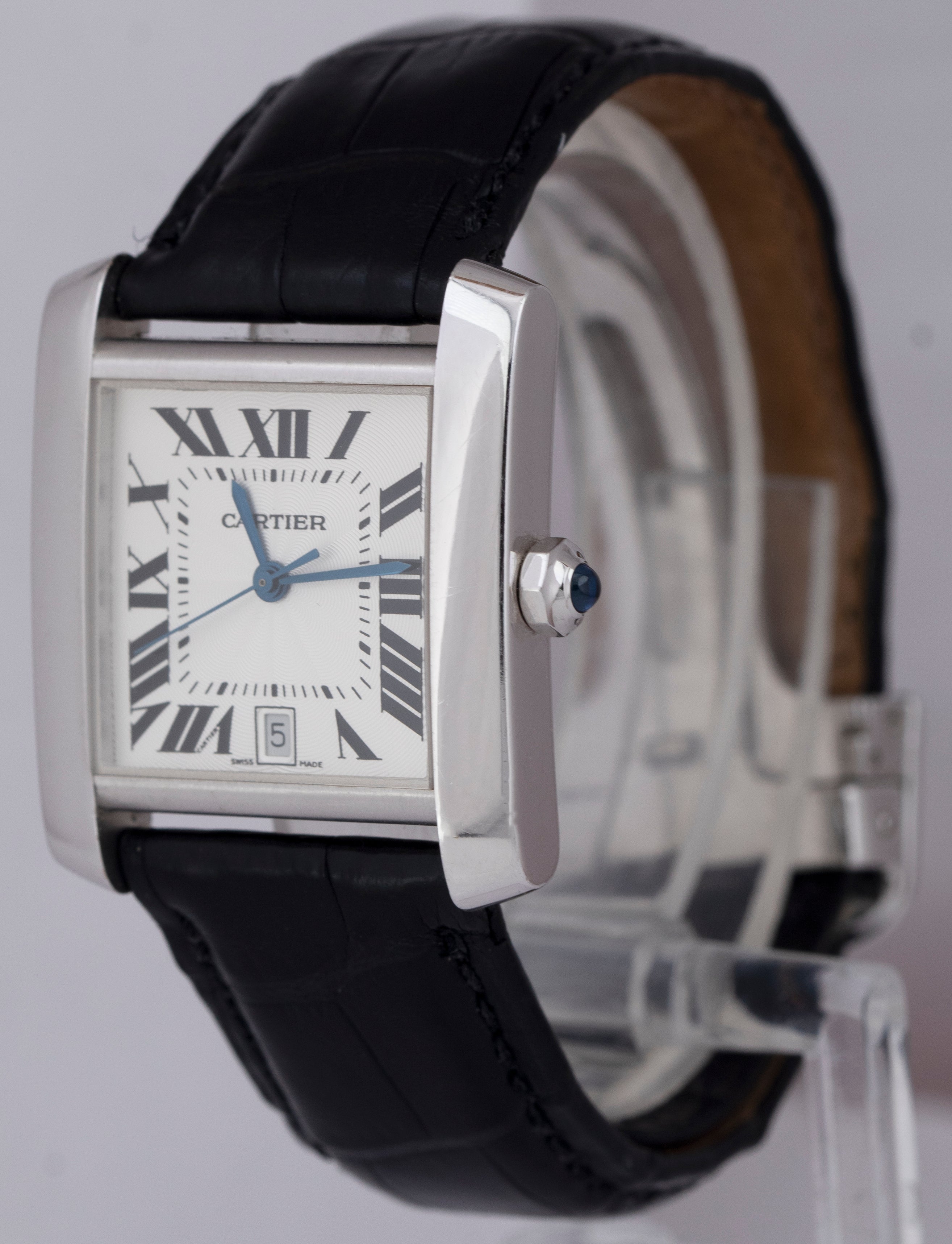 Cartier tank store francaise white gold