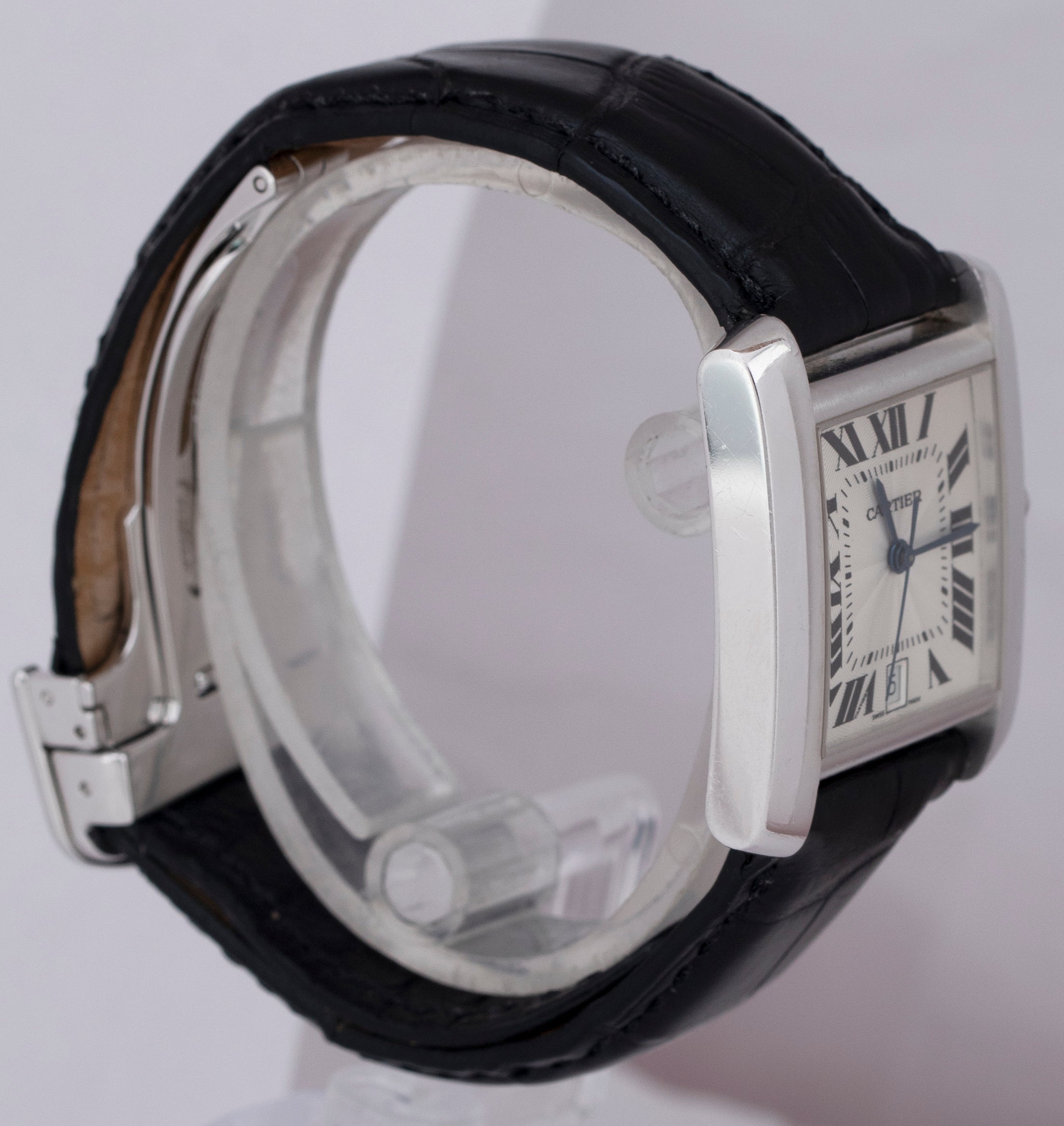 Cartier Pre-owned Tank française 28mm - White