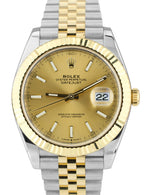 2020 MINT Rolex DateJust 41 II 126333 Champagne Two-Tone 41mm Jubilee Watch
