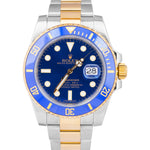 MINT 2016 Rolex Submariner Date Ceramic Two-Tone Gold Blue Watch 116613 LB B+P