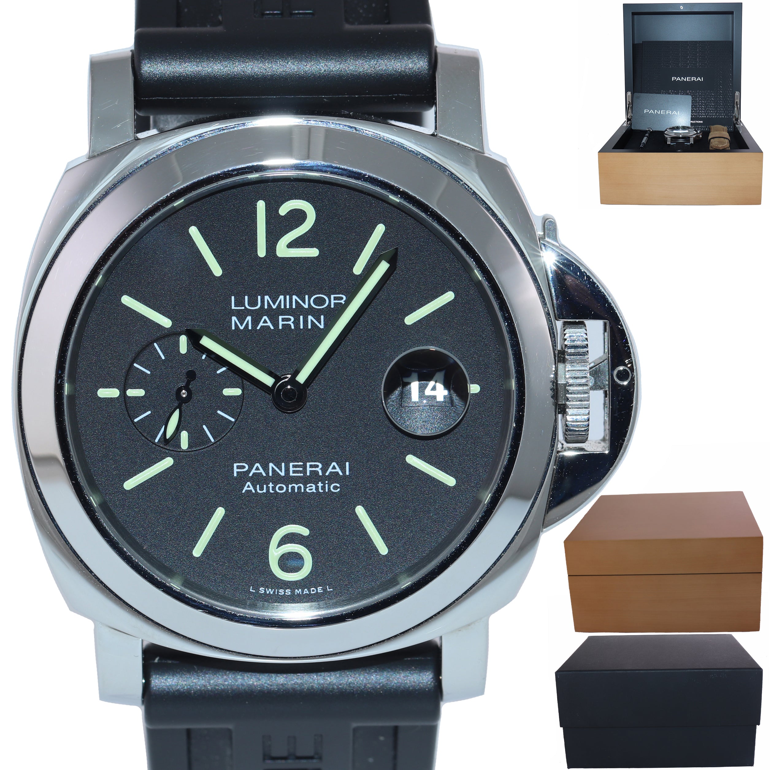 2021 NEW Panerai Luminor Marina PAM01104 PAM 1104 44mm Steel Automatic