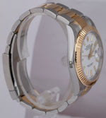 NEW STICKERED 2022 Rolex DateJust 41mm White Two-Tone Gold Watch 126333 B+P