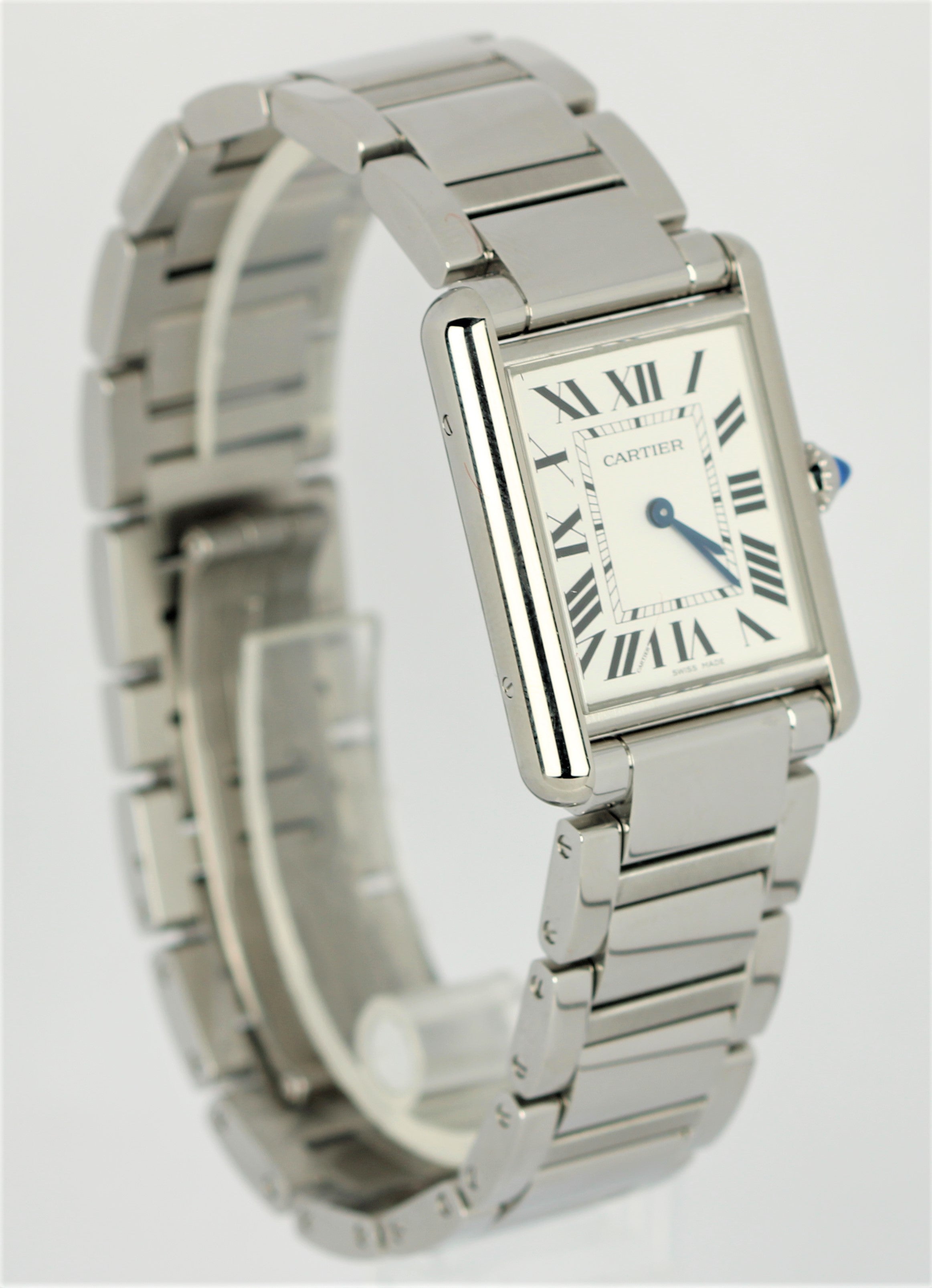 CRWSTA0052 - Tank Must watch - Large model, quartz movement, steel - Cartier