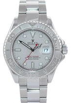 MINT Rolex Yacht-Master 16622 Steel Platinum Dial & Bezel 40mm Watch Box
