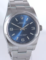 2019 PAPERS 116000 Rolex Oyster Perpetual Blue Arabic Stick 36mm Watch Box