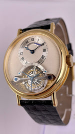 RARE Breguet Classique Tourbillon 18K Yellow Gold 3350 35mm Manual Watch