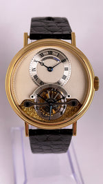 RARE Breguet Classique Tourbillon 18K Yellow Gold 3350 35mm Manual Watch