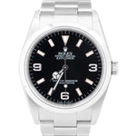 Rolex Explorer I Black 36mm Stainless Steel Automatic Oyster Watch 114270