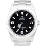 Rolex Explorer I Black 36mm Stainless Steel Automatic Oyster Watch 114270