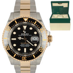 Rolex Sea-Dweller Two-Tone 18k Yellow Gold Stainless 43mm Black 126603 Watch