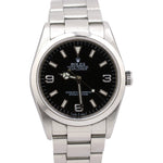 UNPOLISHED 2008 REHAUT Rolex Explorer I Black Stainless Steel 114270 36mm Watch