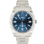 NEW STICKERED 2020 Rolex Oyster Perpetual 41mm Blue Stainless 124300 Watch B&P