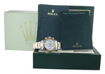 2004 Rolex Daytona 116523 White Chrono Steel 18k Gold Two Tone Watch Box