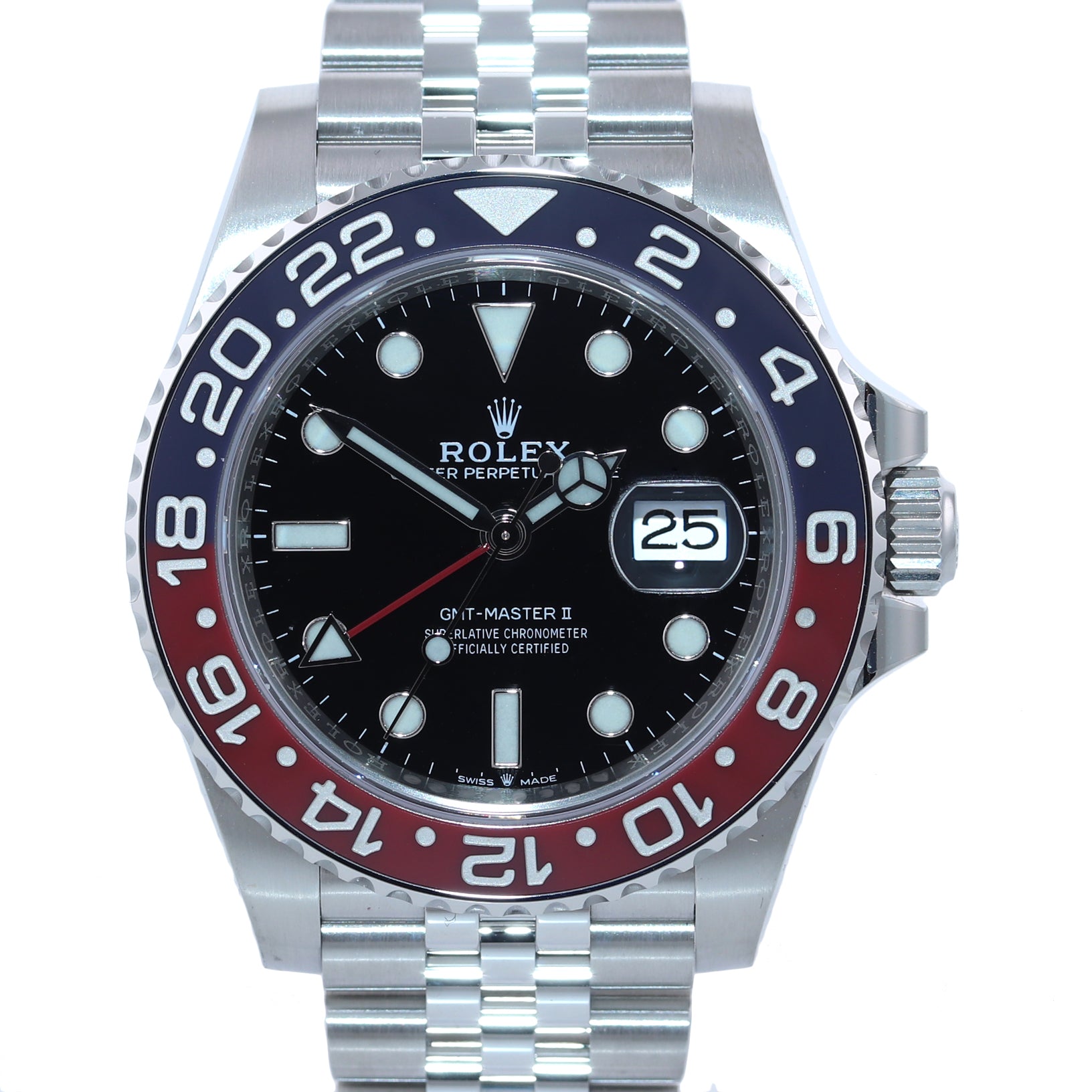 NEW GREEN CARD 2020 Rolex GMT Master PEPSI Red Blue Ceramic 126710 BLR