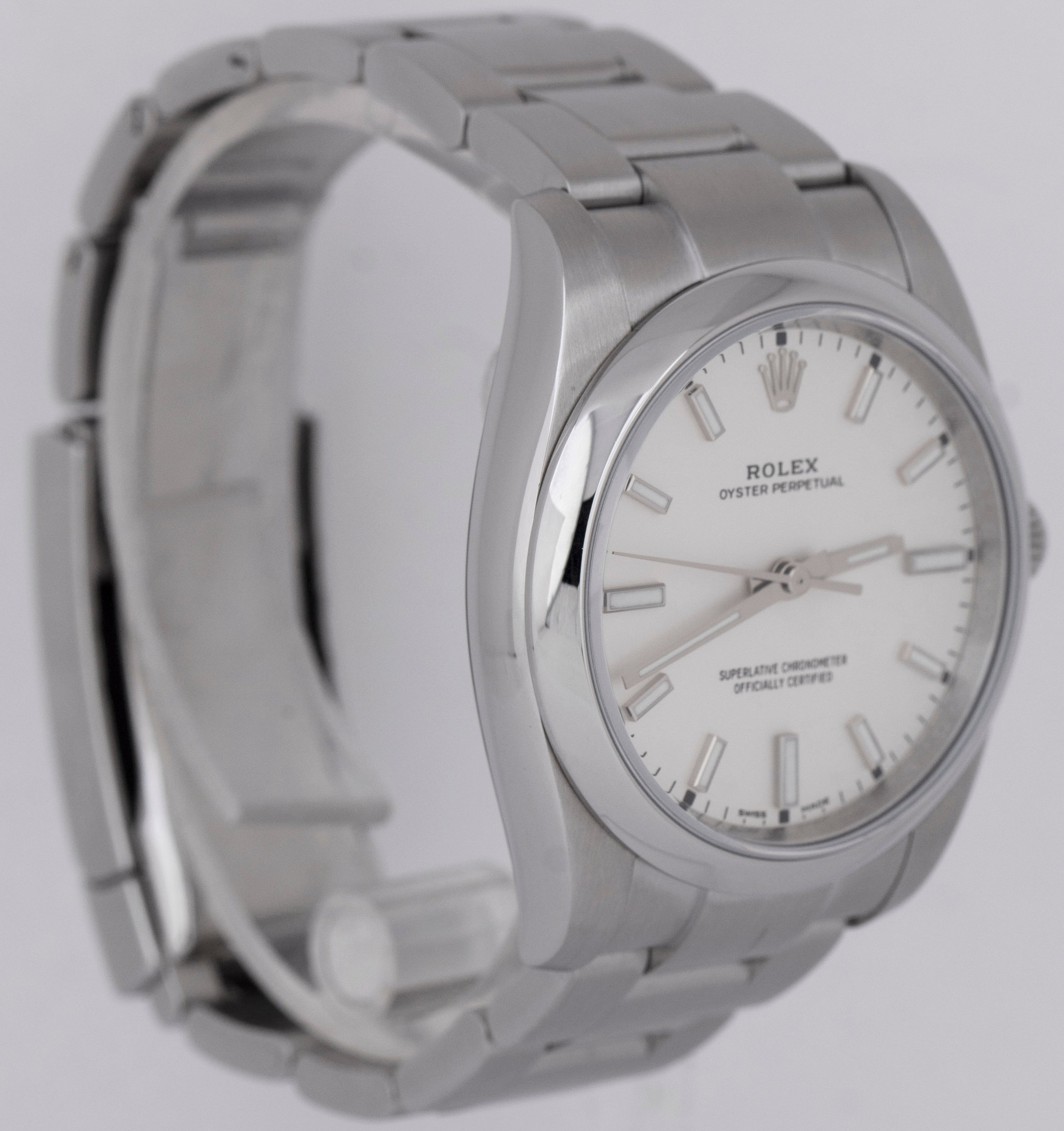 Rolex oyster perpetual top 39mm white dial