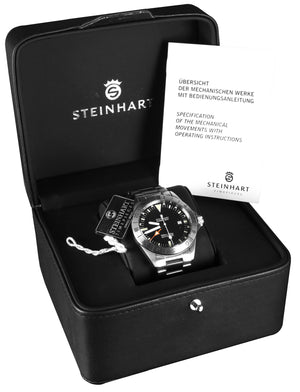 Steinhart Ocean Vintage GMT Explorer Stainless Steel Automatic 42mm Watch 2893-2