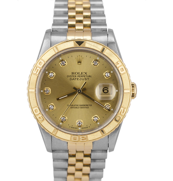 Rolex Datejust Turn-O-Graph 16263 Wristwatch - Silver Dial