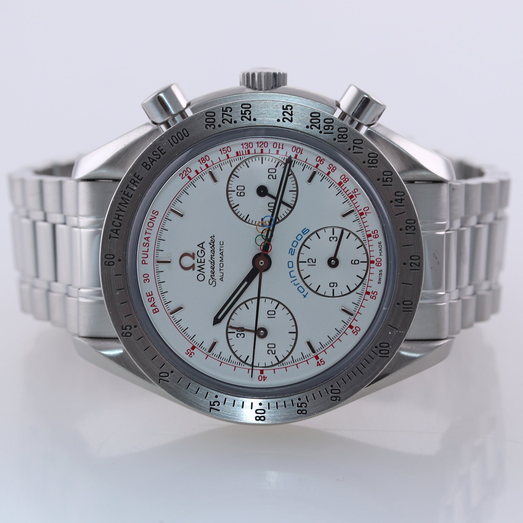 Limited Omega Speedmaster 2006 Torino Olympics 39mm Chronograph Watch