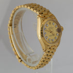 Ladies Rolex DateJust 26mm Champagne Diamond 18K Gold Bark Presidential 6917