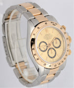 Rolex Zenith Daytona Champagne Two-Tone 18k Gold Stainless Steel 40mm 16523