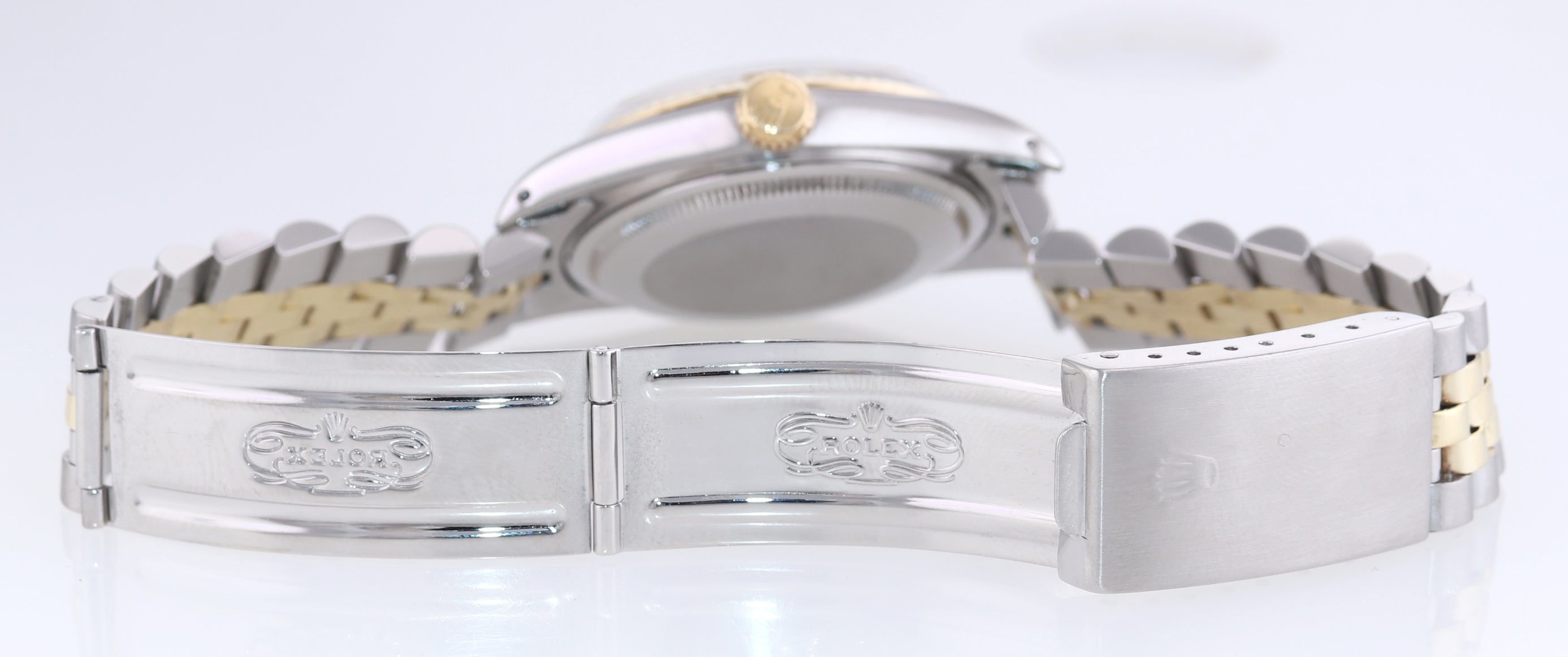 Rolex DateJust 16013 Two-Tone 18k Gold Steel Jubilee Champagne Dial Watch