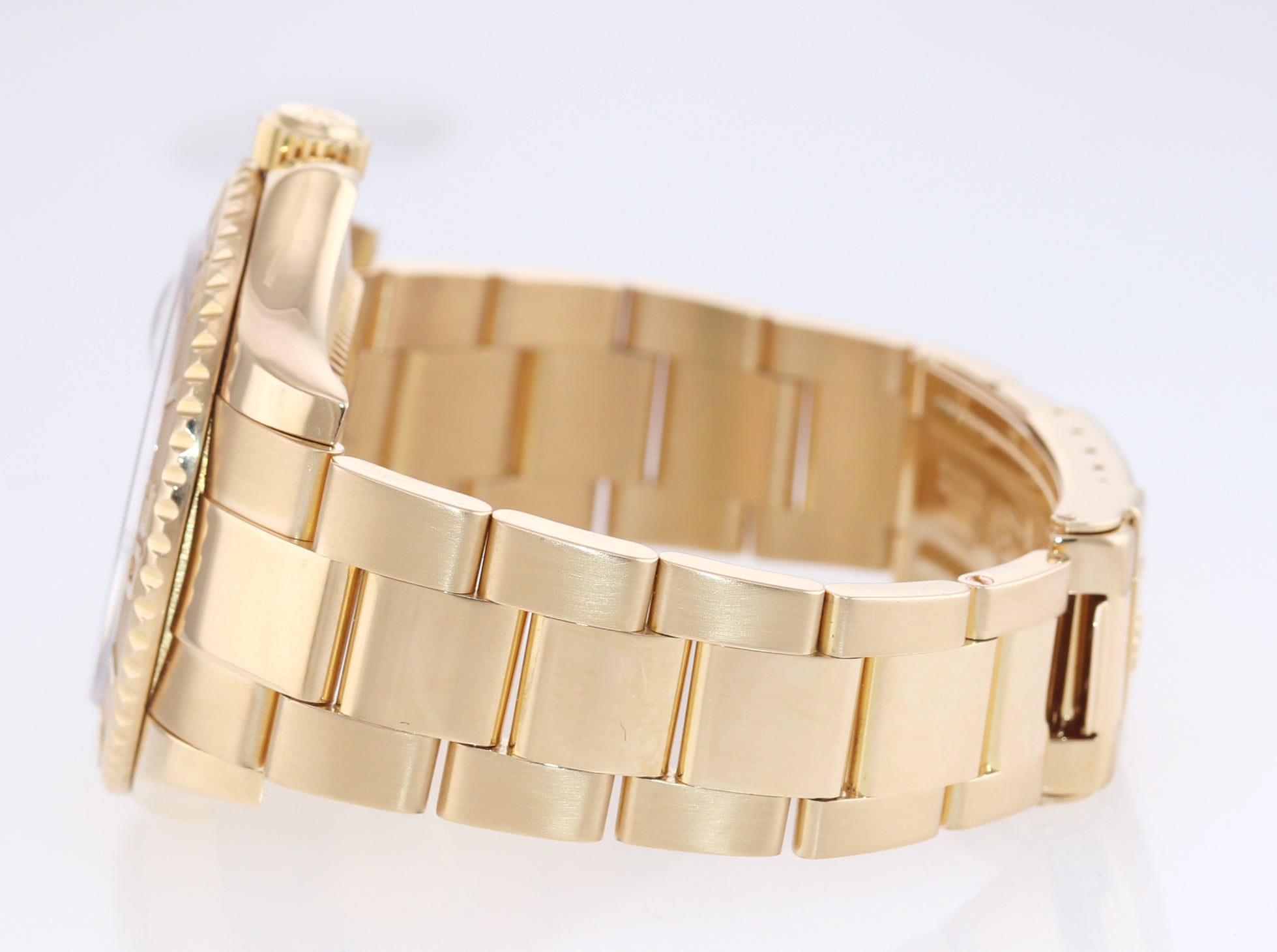 PAPERS Rolex Yacht-Master 18k Yellow Gold White Sapphire 16628 40mm Watch Box