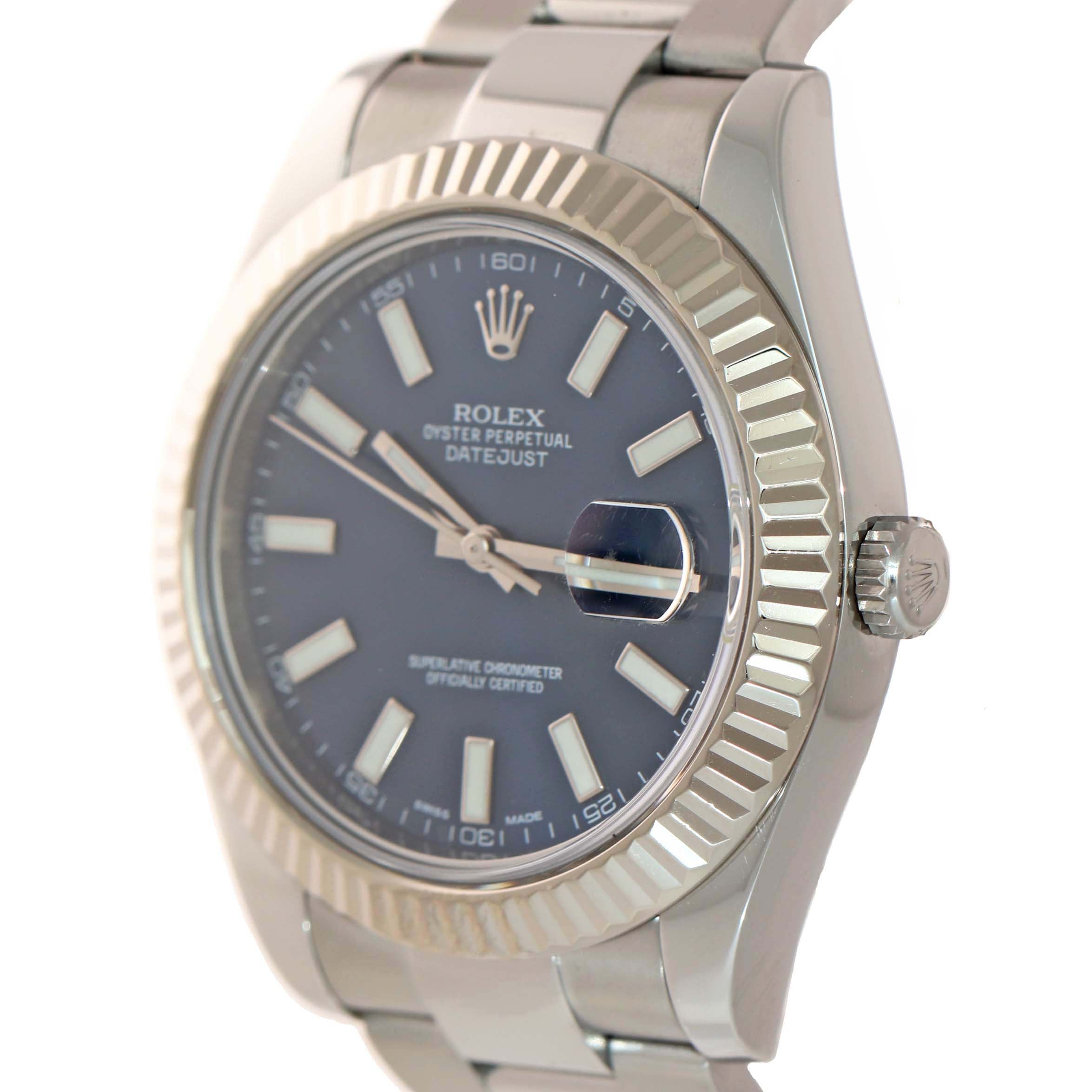 Rolex datejust discount 2 blue dial