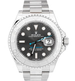 2019 Rolex Yacht-Master 40mm Rhodium Blue 126622 Stainless Oyster Watch B+P