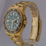 ORIGINAL GREEN DIAL Rolex GMT-Master II Ceramic Black 18K Gold 40mm 116718 BOX