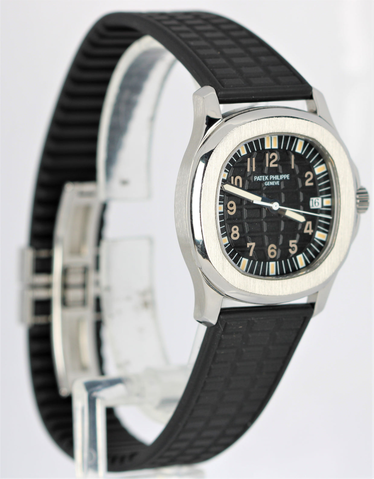 Patek Philippe Aquanaut Stainless Steel Black 36mm Rubber Strap 5064A