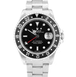 2003 Rolex GMT-Master II 40mm K Black 16710 Stainless Steel SEL Black Watch