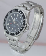 2003 Rolex GMT-Master II 40mm K Black 16710 Stainless Steel SEL Black Watch