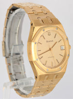 Vintage Bulova Royal Oak Champagne Gold Tone Stainless Steel 36mm 4420301 Watch