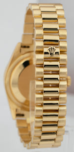Rolex Day-Date President 36mm DIAMOND Champagne 18K Gold Watch 18238 BOX PAPERS