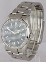 ENGRAVED REHAUT Rolex Explorer I Black 36mm Stainless Steel Oyster Watch 114270