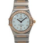 MINT Ladies Omega Constellation My Choice Steel Gold 1360.75.00 Diamond Watch
