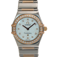 MINT Ladies Omega Constellation My Choice Steel Gold 1360.75.00 Diamon