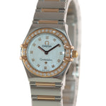 MINT Ladies Omega Constellation My Choice Steel Gold 1360.75.00 Diamond Watch