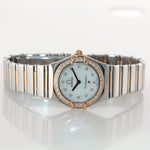 MINT Ladies Omega Constellation My Choice Steel Gold 1360.75.00 Diamond Watch