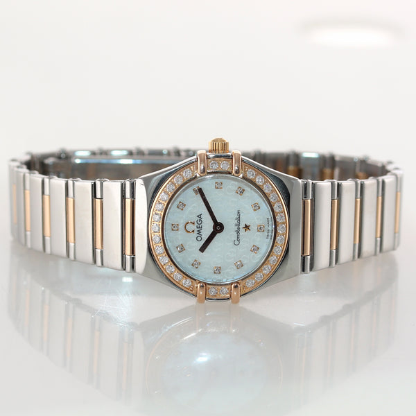 MINT Ladies Omega Constellation My Choice Steel Gold 1360.75.00 Diamon