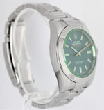 Rolex Milgauss Z-Blue Green Anniversary Stainless 40mm 116400 GV Watch