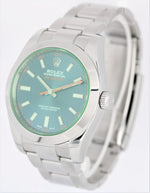 Rolex Milgauss Z-Blue Green Anniversary Stainless 40mm 116400 GV Watch