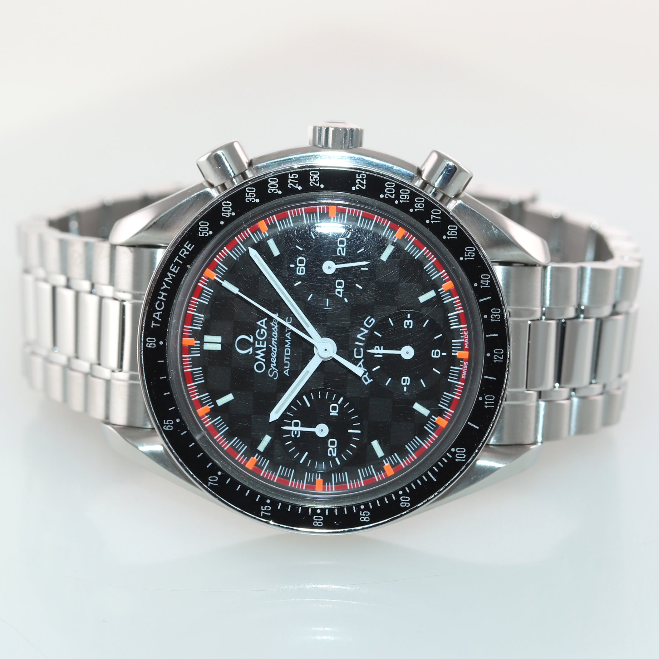 MINT LIMITED Omega Speedmaster Racing Schumacher Steel 3518.50 39mm Ch