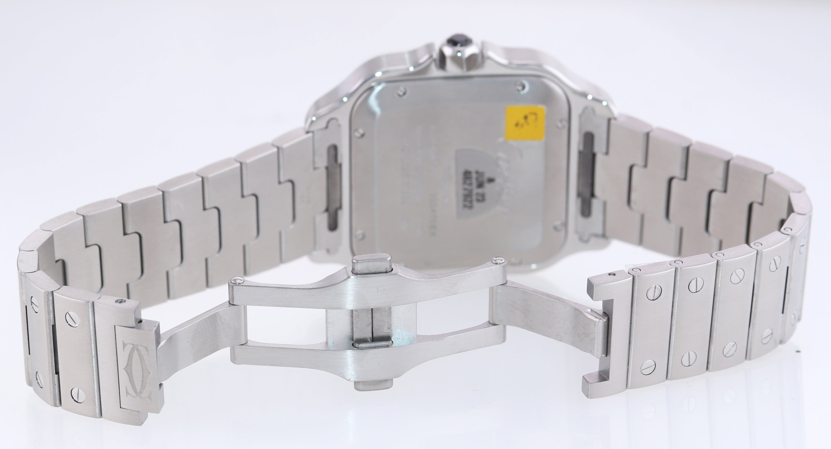 PAPERS Cartier Santos 100 XL 4072 38mm Automatic Steel Roman Grey Date Watch